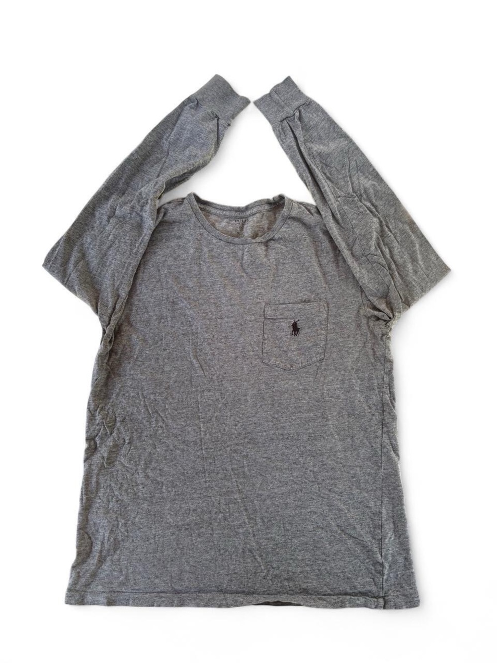 Ralph Lauren Men’s Long Sleeve Pocket Tee - Grey